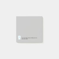 Dentist Office Sticky Notepads Tooth Symbol