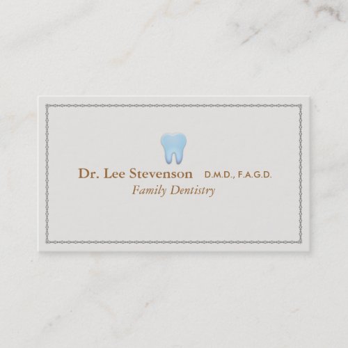 Dentist Office DDS Appointment Business Card