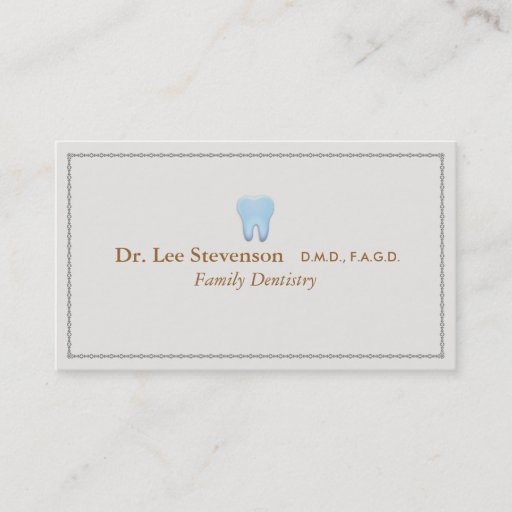 Customizable Dentist Office DDS Appointment Business Card
