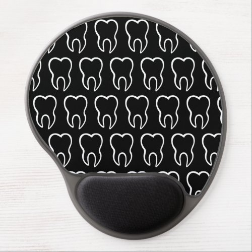 Dentist Office Tooth Pattern Gel Mouse Pad