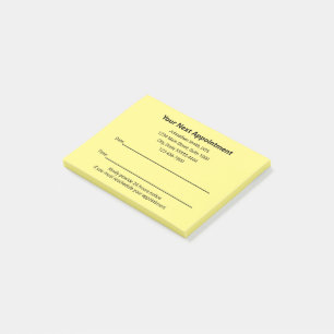 Dentist Office Your Next Appointment Reminder Post-it Notes