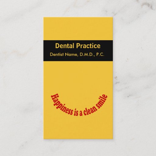 Customizable Dentist Oral Care Appointment Card Business Cards