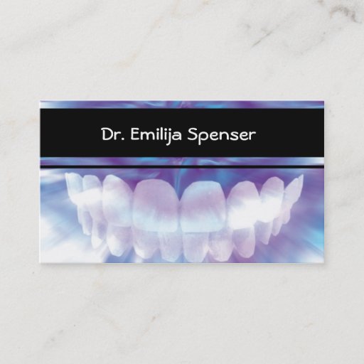 Customizable Dentist Business Card
