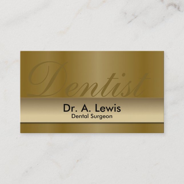 Dentist Orthodontist Appointment Business Card (Front)