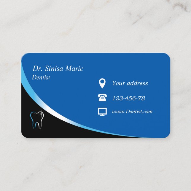 dentist orthodontist business card (Front)