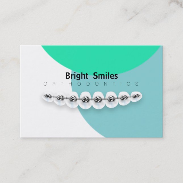 Dentist Orthodontist Business Card (Front)