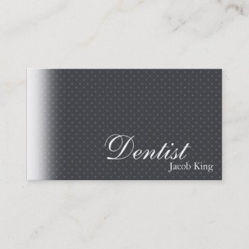 Dentist Orthodontist Business Card Simple Dots by OLPamPam at Zazzle
