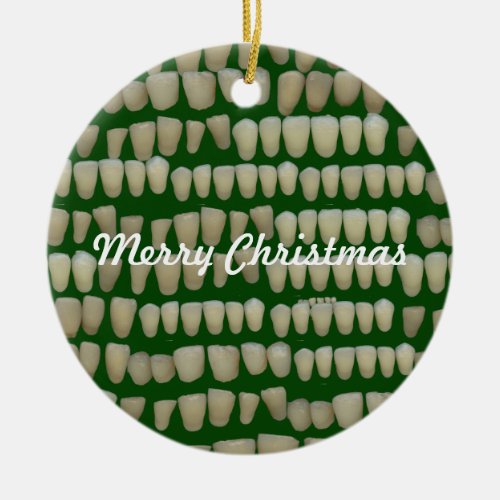 Dentist Orthodontist Dental Christmas Tooth Ceramic Ornament