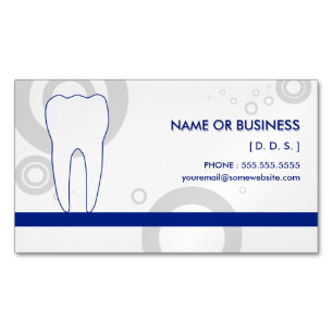 Dentist Os Magnetic Business Card Magnet