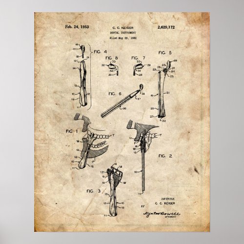 Dentist Patent Poster