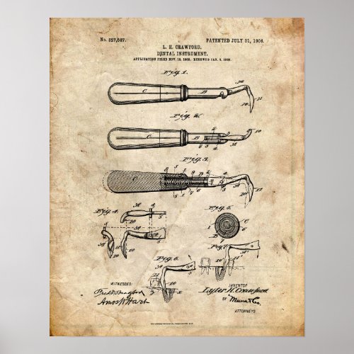 Dentist Patent Poster