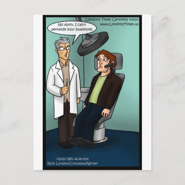 Dentist Peroxide Bluetooth? Funny Gifts Cards Tees (Front)