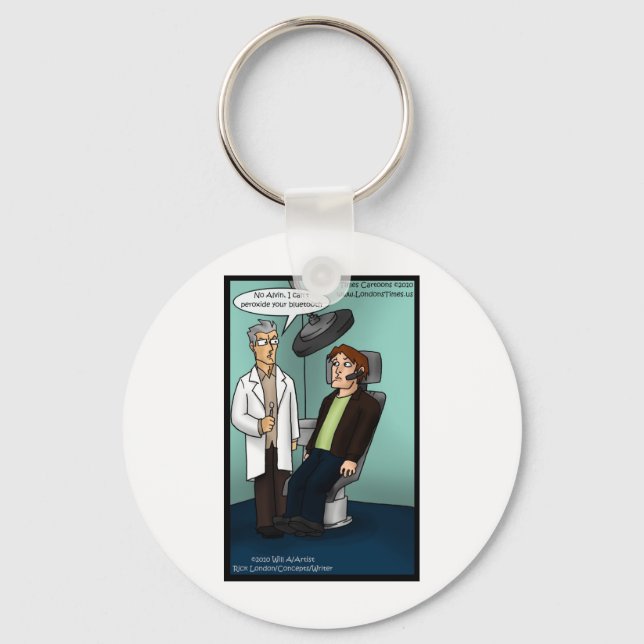 Dentist Peroxide Bluetooth? Funny Gifts Cards Tees Keychain (Front)