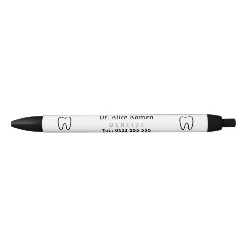 Dentist  Personalizable Black Ink Pen