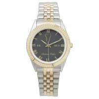 dentist personalized with name & title watch