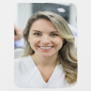 Dentist Photo Customize Personalize Baby Blanket
