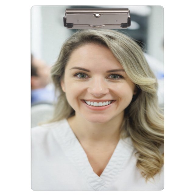 Dentist Photo Customize Personalize Clipboard (Front)