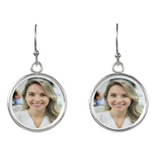 Dentist Photo Customize Personalize Earrings