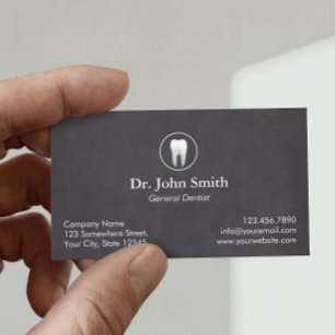 Dentist Plain Chalkboard Dental Appointment Card