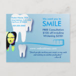 Dentist Postcard: We want you to SMILE Postcard