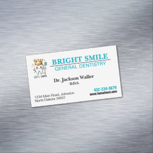 Dentist Practice Business Card Magnet