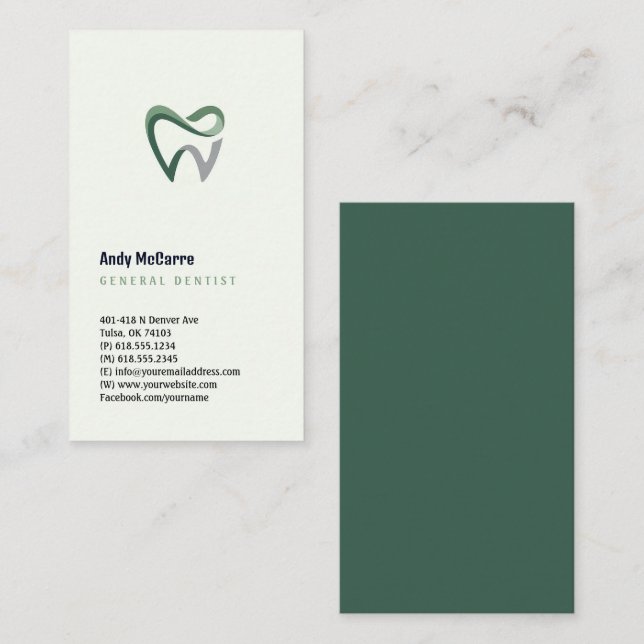 Dentist | Professional Business Card (Front/Back)