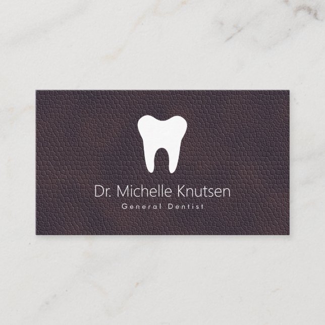 Dentist Professional Dental Appointment Business Card (Front)