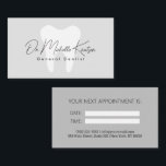 Dentist Professional Dental Appointment Business Card<br><div class="desc">Dentist Professional Dental Appointment Business Card</div>