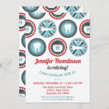 Dentist Retirement Invitation Dental Hygienist