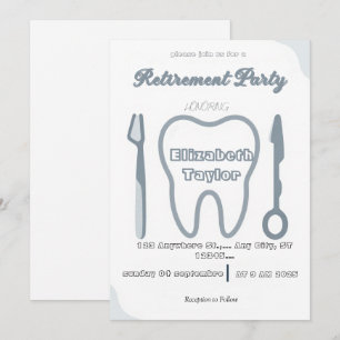 Dentist retirement invitation -Thank You Dentist