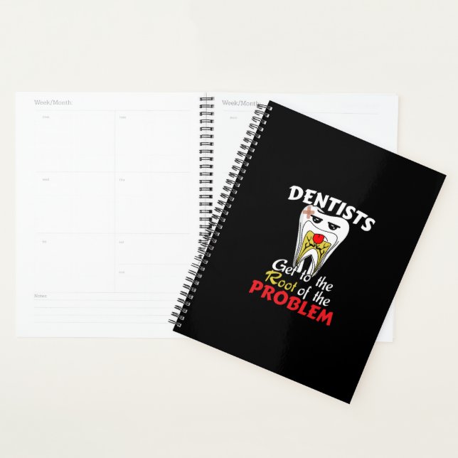Dentist Root Canal - Funny Tooth Cavity Pun Planner (Display)