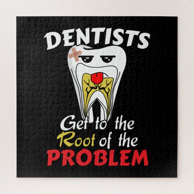 Dentist Root Canal - Tooth Cavity Pun Jigsaw Puzzle (Vertical)