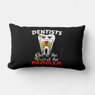 Dentist Root Canal - Tooth Cavity Pun Lumbar Pillow