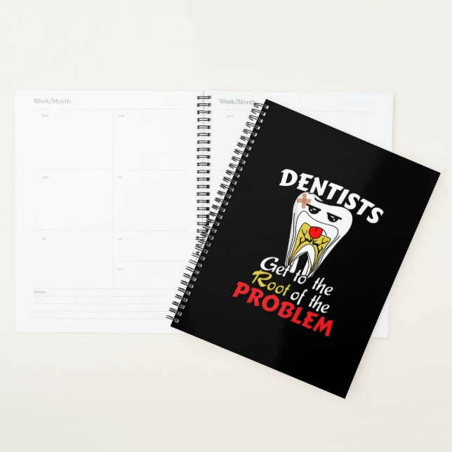 Dentist Root Canal - Tooth Cavity Pun Planner (Display)