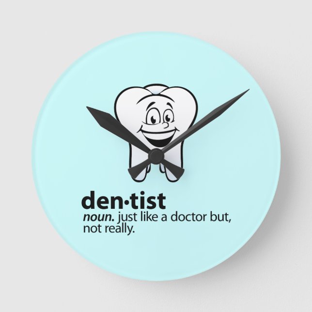Dentist Round Clock (Front)