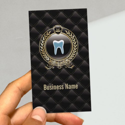 Dentist Royal Black Dental Care Business Card