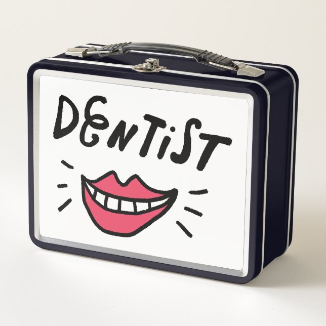 Dentist Smile Metal Lunch Box (Front)