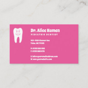 Dentist Smiling Tooth Business Card