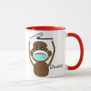 Dentist Sock Monkey Coffee Mug