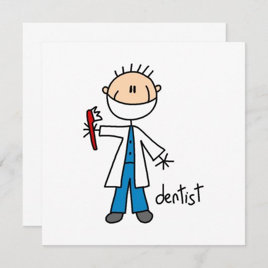 Dentist Stick Figure (Front/Back)