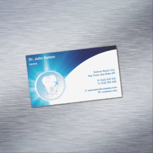 Dentist Teeth Business Card Magnet