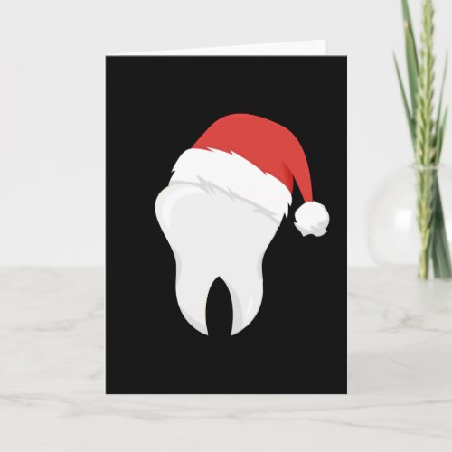 Dentist Teeth Christmas Hat Tooth Gift Card