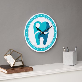 Dentist | Teeth Large Clock by wierka at Zazzle