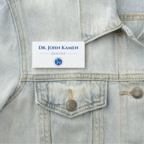 Dentist  Teeth Logo Name Tag