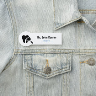 Dentist Teeth Logo Name Tag