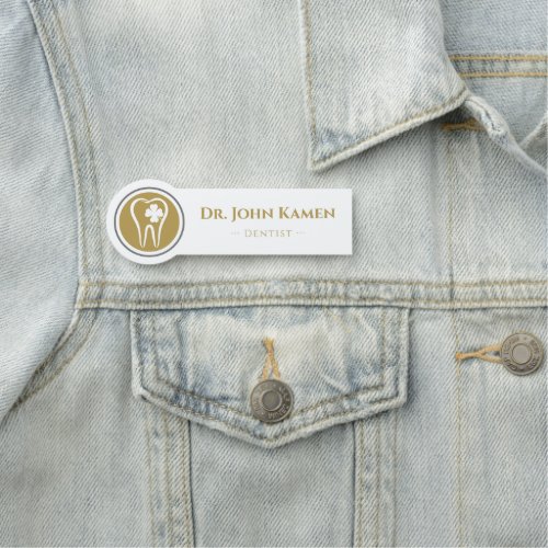 Dentist  Teeth Logo Name Tag