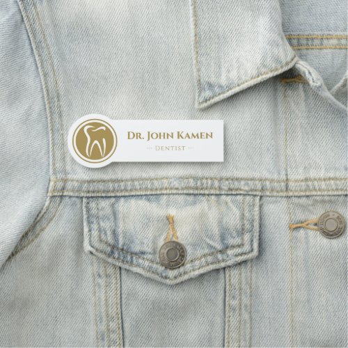 Dentist  Teeth Logo Name Tag