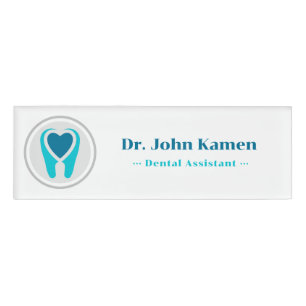 Dentist Teeth Name Tag