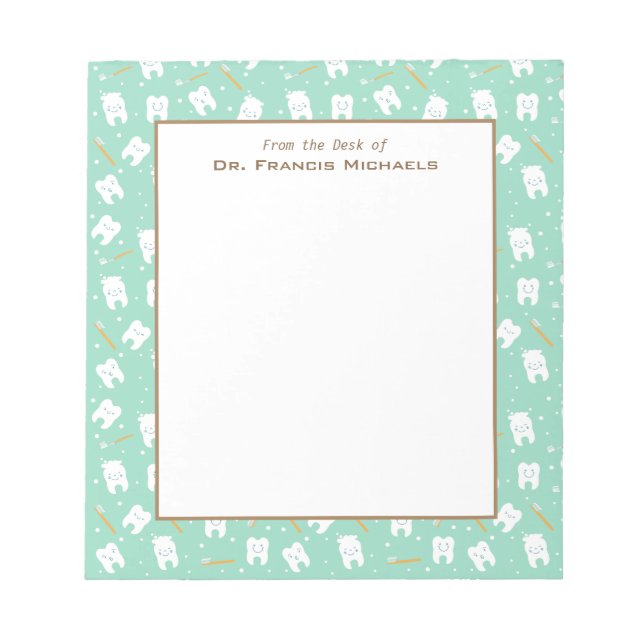 Dentist Teeth Notepad (Front)