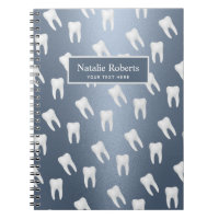 Dentist Teeth Pattern Dental Office Dusty Blue